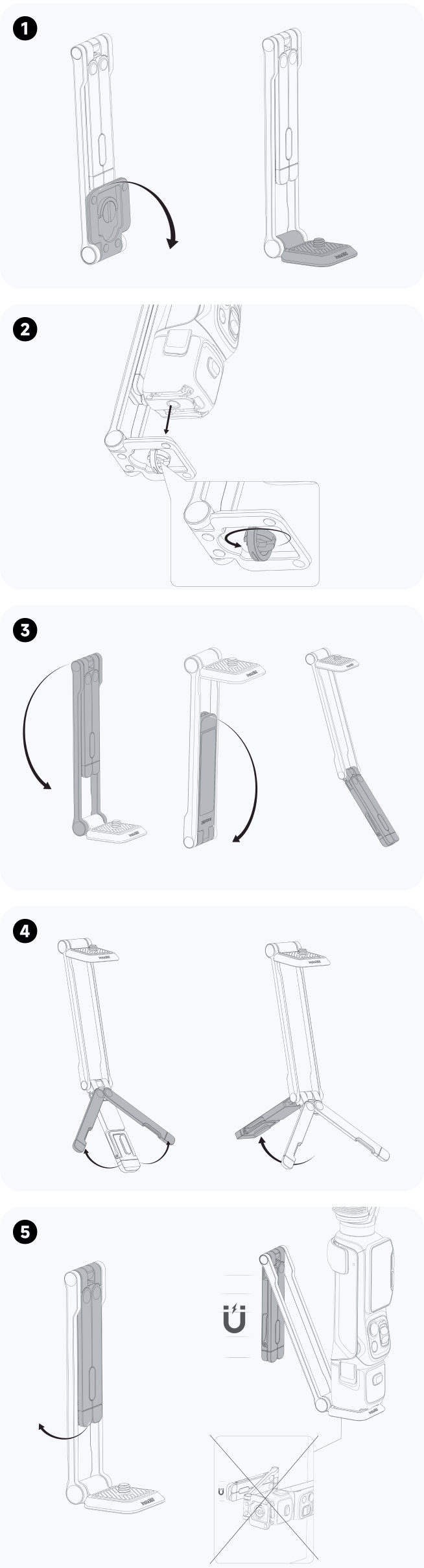 Insta360 Magnetic Mount User Guide for Insta360 Luna Ultra Gimbal Camera